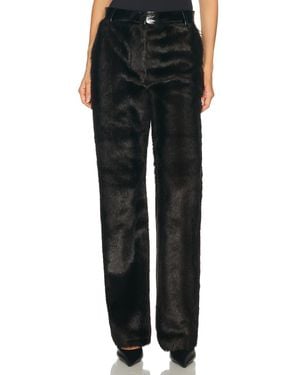 AKNVAS Barbarini Faux Fur Pant - Black