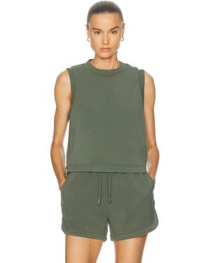 Varley Shea Crop Tank Top - Green