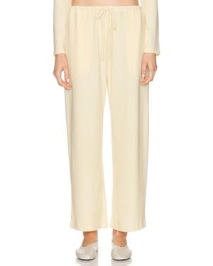 Leset Lauren Crop Drawstring Pant - Natural