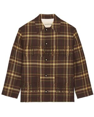Valentino Caban Jacket - Brown