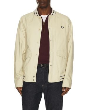 Fred Perry Umpire Bomber Jacket - Natural