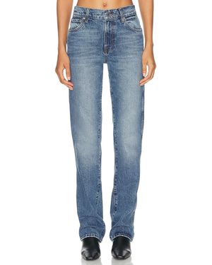 GRLFRND Isabel Low Rise Straight Jeans - Blue