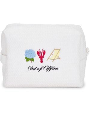 Abode Out Of Office Waffle Pouch - White