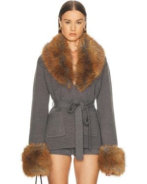 retroféte Chantelle Robe Jacket - Gray