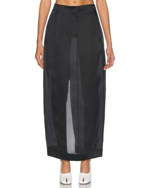 KHAITE Lucian Organza Skirt - Black