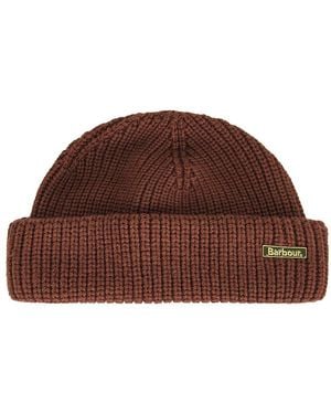 Barbour Mosely Beanie Hat - Brown