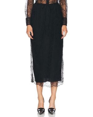 Valentino Lace Skirt - Black