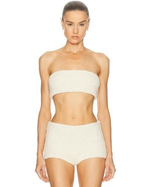 SIR. Tropicana Bandeau Top - White