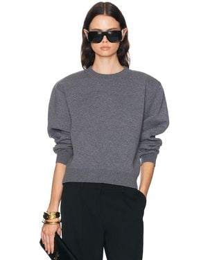 Rohe Statement Shoulder Crewneck Sweater - Gray