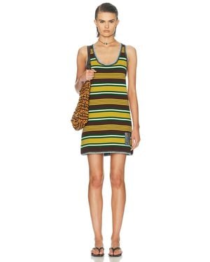 ALÉMAIS Clover Knit Mini Dress - Yellow