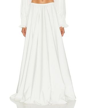 Norma Kamali Flared Skirt - White
