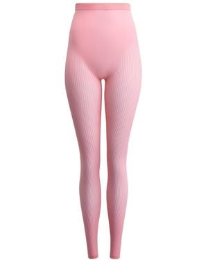Alaïa Stripe Leggings - Pink