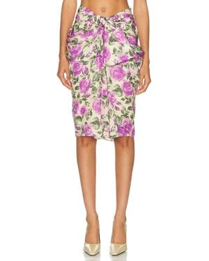 Chloé Above The Knee Wrapped Skirt - Red