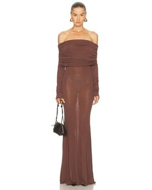 LPA Marren Maxi Knit Dress - Brown