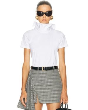 Givenchy High Collar Popeline T-Shirt - White