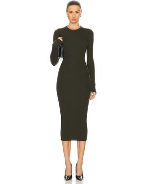 Wardrobe NYC Ribbed Long Sleeve Dress - Green