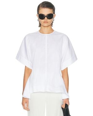 Brandon Maxwell Tyler Top - White