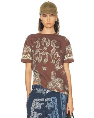 The Attico Paisley T-Shirt - Red