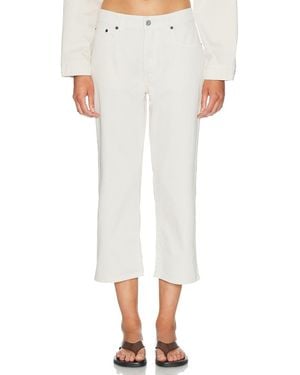 Miu Miu Cropped Flare Leg - White