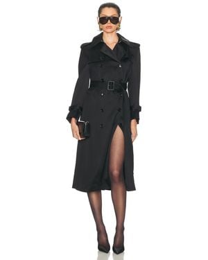 Tom Ford Shiny Trench Coat - Black