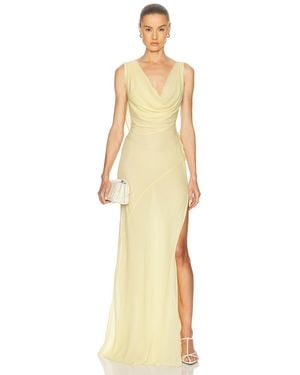 ANDAMANE Minerva Strappy Openback Maxi Dress - Metallic