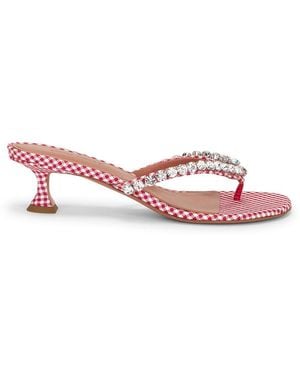 AMINA MUADDI Gigi 45 Thong Sandal - Pink