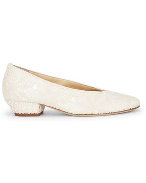 Magda Butrym Crochet Ballerina Heel - Natural