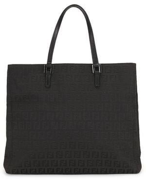 Fendi Zucchino Tote Bag - Black
