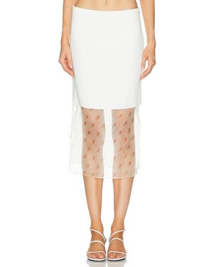 KHAITE Sybil Skirt - White