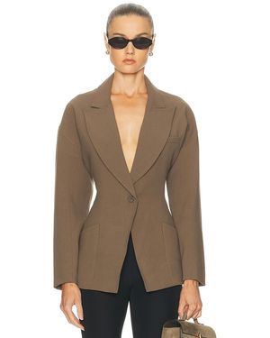 STAUD Cole Blazer - Brown