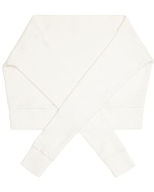 TOTEME Jersey Sleeve Scarf - White
