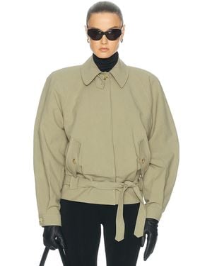 Magda Butrym Tie Waist Jacket - Natural