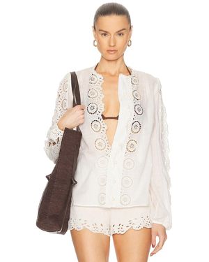 Zimmermann Lucky Embroidered Blouse - White