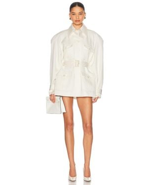 Helsa The Twill Cargo Jacket - White