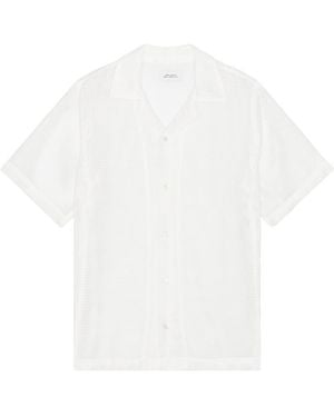 Saturdays NYC Canty Mesh Short Sleeve Shirt - White