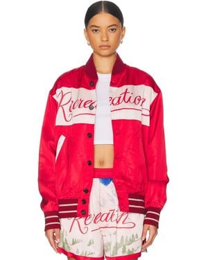 Bode Postcard Rally Jacket - Red