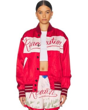 Bode Postcard Rally Jacket - Red