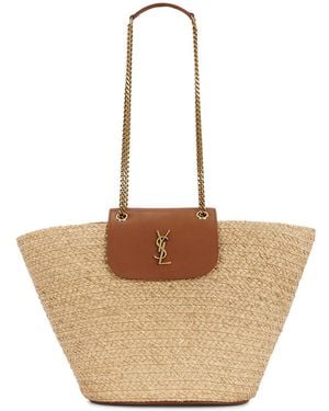 Saint Laurent Manon Panier Bag - Multicolor