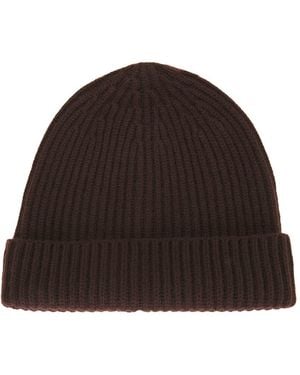 Nour Hammour Jace Cashmere Hat - Brown