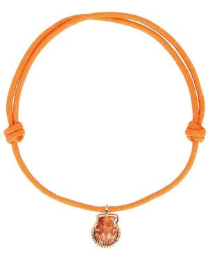 Dezso by Sara Beltran Natural Clam 18K Rose Surf Cord Necklace - White