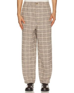 Pas Une Marque Check Pants - Natural