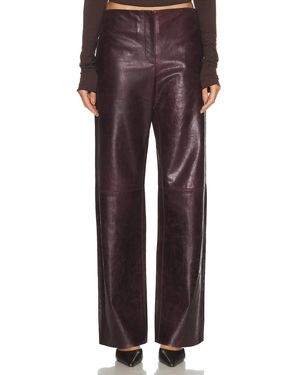 Christopher Esber Redux Leather Pant - Brown