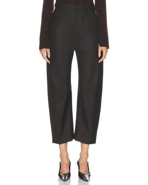 Nili Lotan Shon Wool Pant - Black