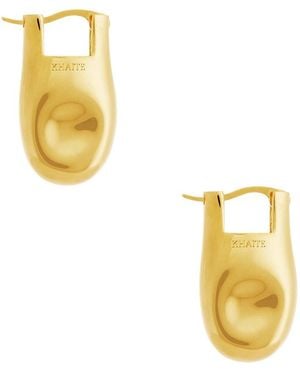 KHAITE Keefe Resin Earrings - Metallic