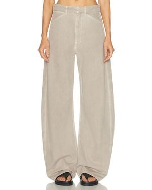 Lemaire High Waisted Curved Leg - Natural
