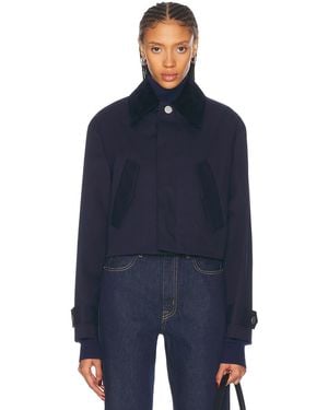 Ami Paris Cropped Jacket - Blue
