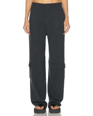 AYA MUSE Knit Cargo Pants - Black