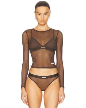 Alexander Wang Long Sleeve Tee - Brown