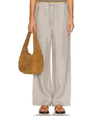 Deiji Studios Double Waist Linen Pant - Multicolor