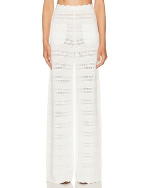 Helsa Kaitltn Scalloped Pant - White
